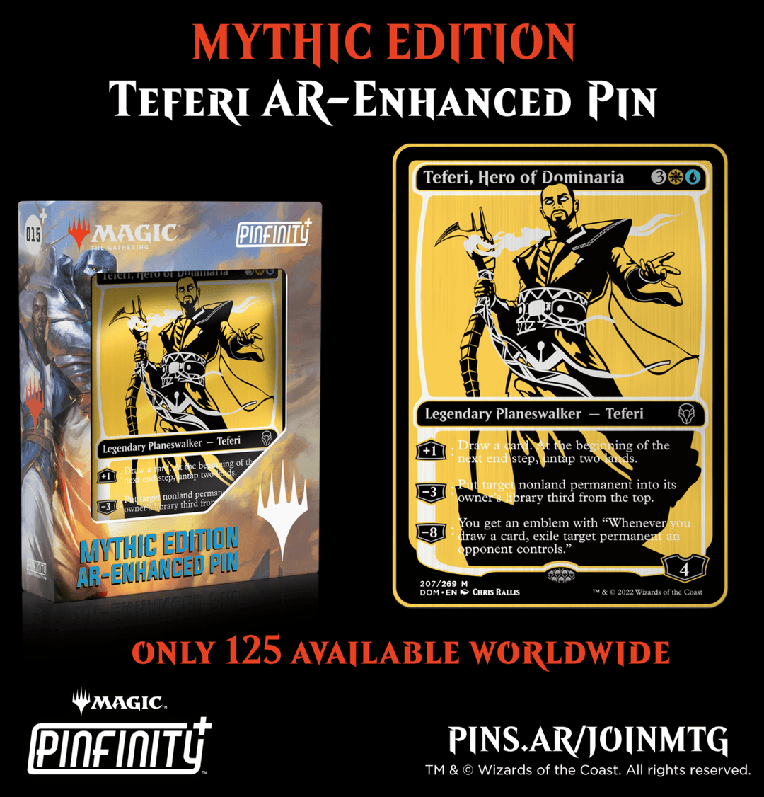 ¡Lanzamiento exclusivo del pin Teferi de la edición mítica! 