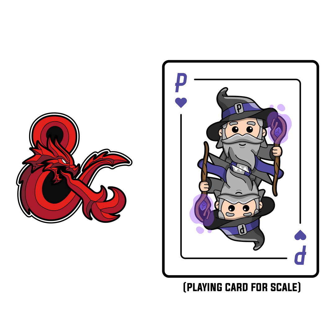 Dungeons & Dragons - Stained Glass Ampersand - Pinfinity - Augmented Reality Collectible Pins