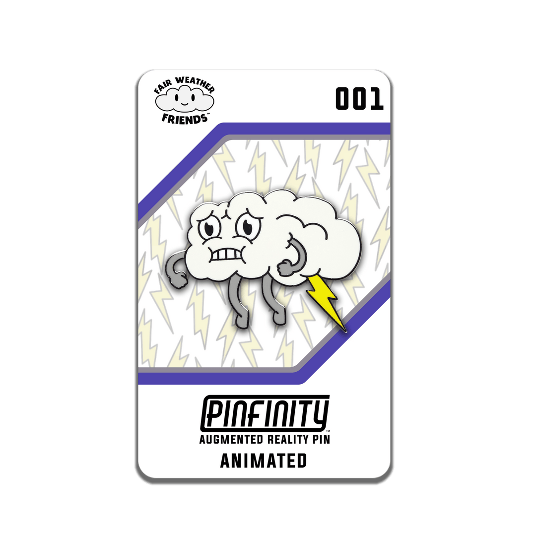 Fair Weather Friends - Cloudy (Lightning) - Pinfinity - Augmented Reality Collectible Pins
