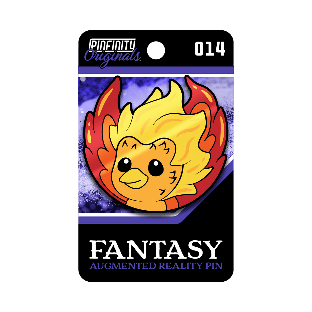 Fantasy - PyroPuff the Phoenix - Pinfinity - Augmented Reality Collectible Pins