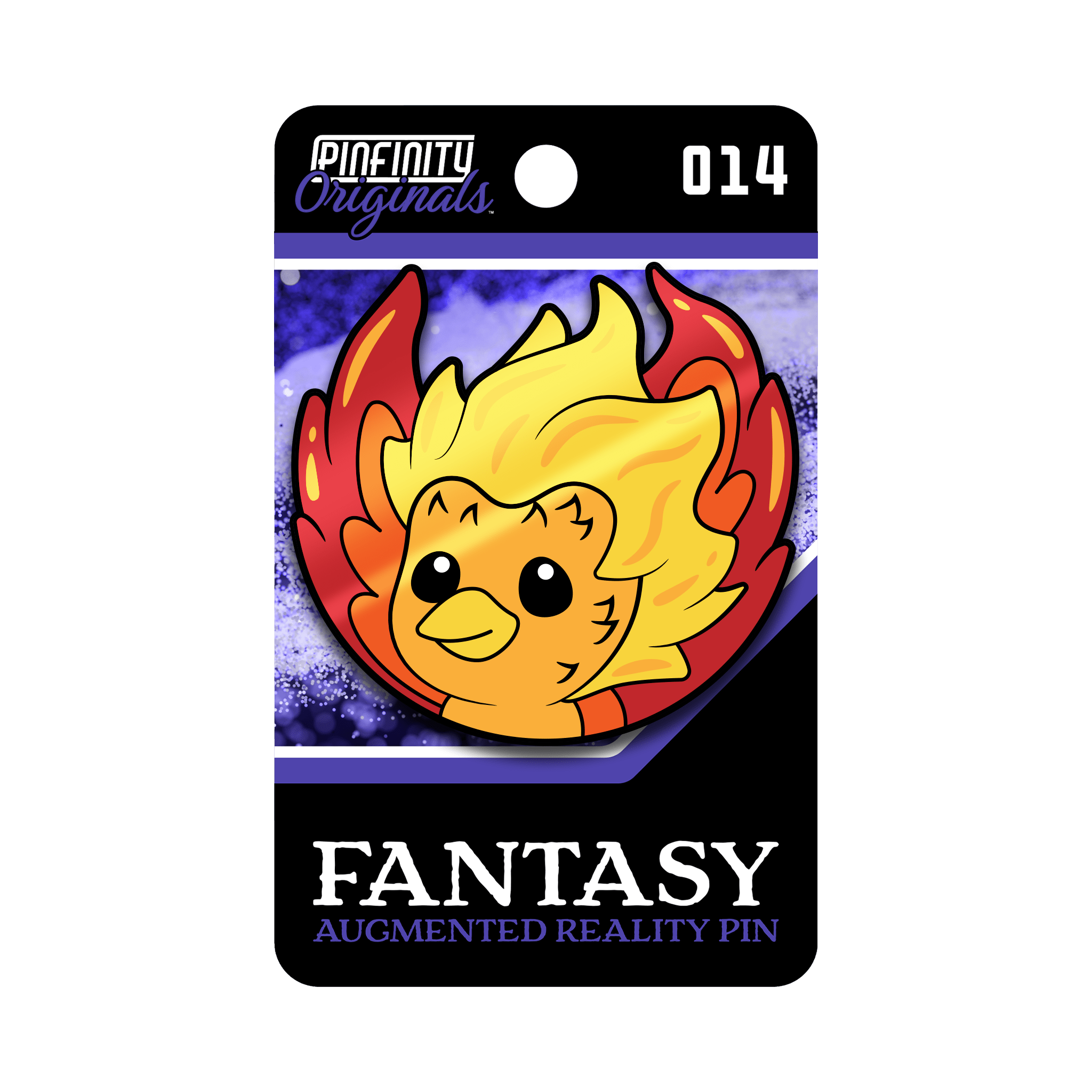 Fantasy - PyroPuff the Phoenix - Pinfinity - Augmented Reality Collectible Pins