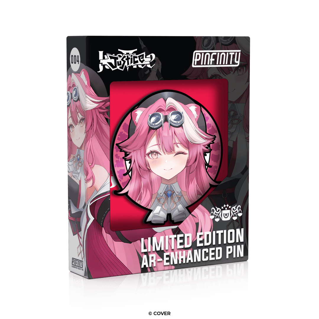 hololive English - Justice - Raora Panthera - Pinfinity - Augmented Reality Collectible Pins