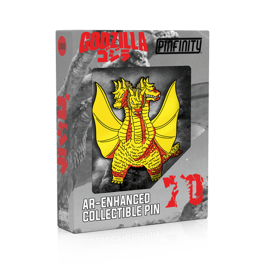 King Ghidorah Showa Era AR Pin - Pinfinity - Augmented Reality Collectible Pins