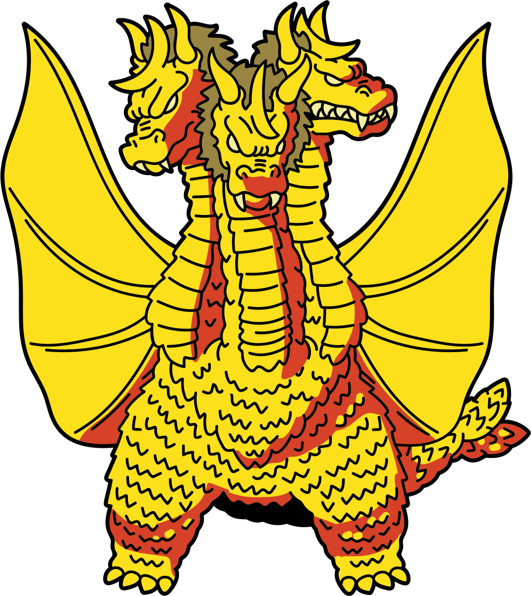 King Ghidorah Showa Era AR Pin - Pinfinity - Augmented Reality Collectible Pins