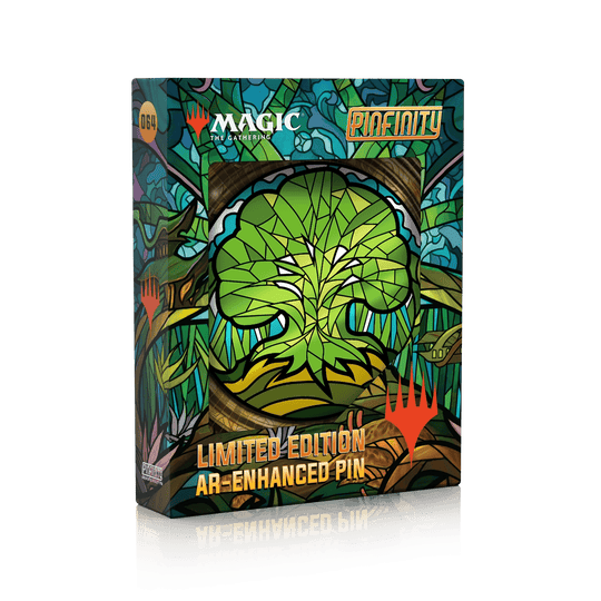 Magic: the Gathering - Stained Glass Forest Pin - Pinfinity - Augmented Reality Collectible Pins