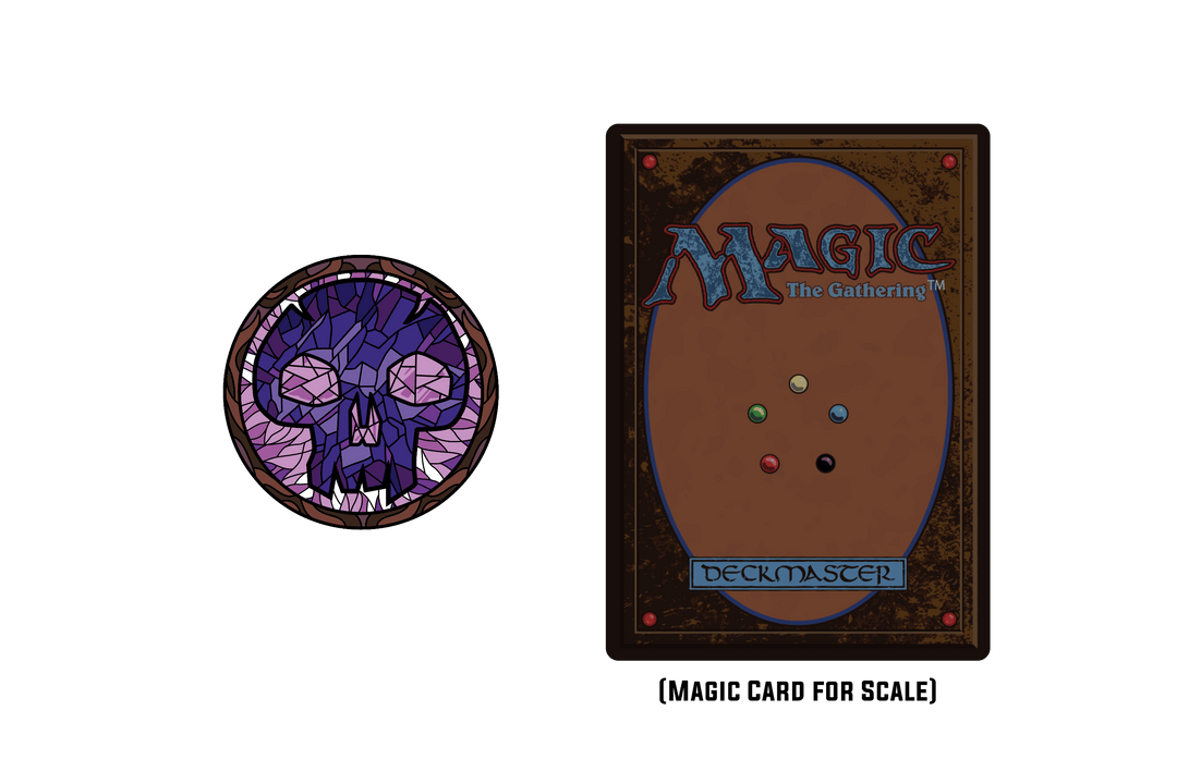 Magic: the Gathering - Stained Glass Swamp Pin - Pinfinity - Augmented Reality Collectible Pins