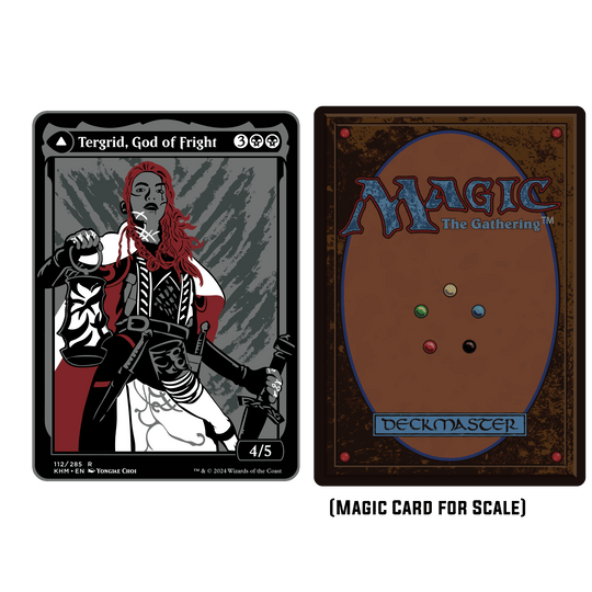 Magic: The Gathering - Tegrid God of Fright Commander Token (Double Sided) - Pinfinity - Augmented Reality Collectible Pins