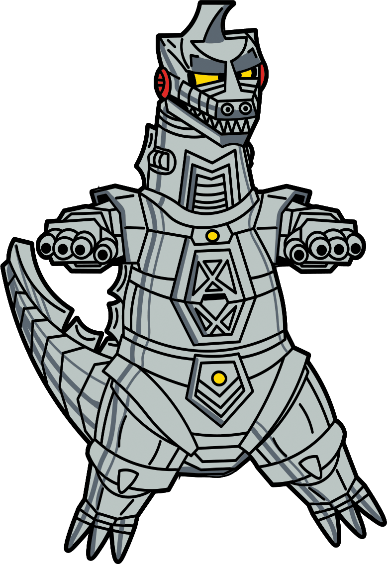 Mechagodzilla Showa Era AR Pin - Pinfinity - Augmented Reality Collectible Pins