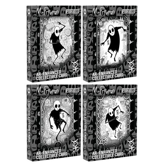 Mr. Freeman - Fragments of Reality: Complete Set (4 Cards) (Serialized) - Pinfinity - Augmented Reality Collectible Pins