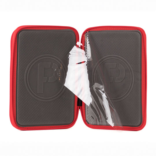 PinFolio® Show – Portable Enamel Pin Display and Storage Case with Stick'N'Go® Technology, Holds 100 Pins, Clear Front Window, Adjustable Strap - Pinfinity - Augmented Reality Collectible Pins