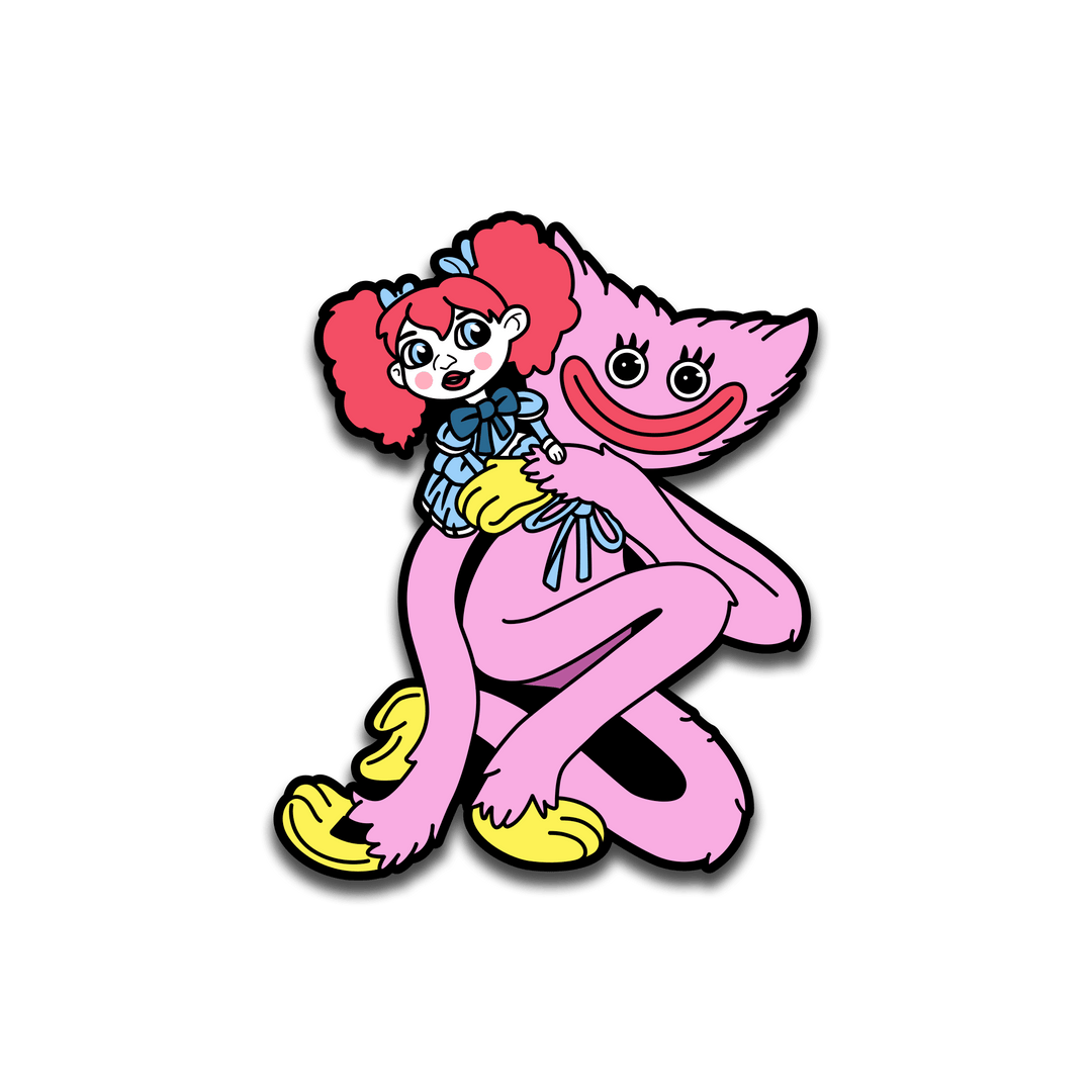 Poppy Playtime - Poppy & Mommy Long Legs LE AR Pin - Pinfinity - Augmented Reality Collectible Pins