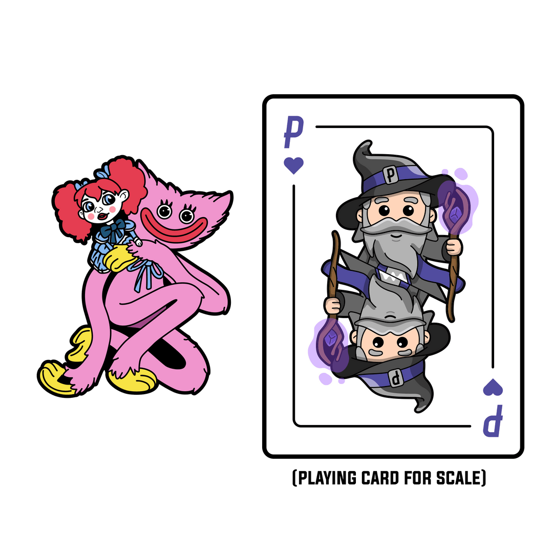 Poppy Playtime - Poppy & Mommy Long Legs LE AR Pin - Pinfinity - Augmented Reality Collectible Pins