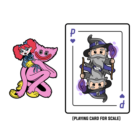 Poppy Playtime - Poppy & Mommy Long Legs LE AR Pin - Pinfinity - Augmented Reality Collectible Pins