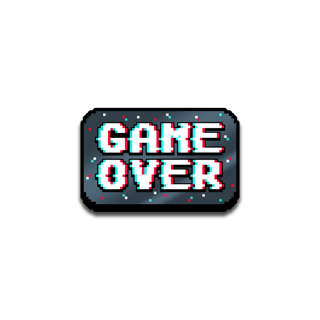 Retro Gaming - Game Over - Pinfinity - Augmented Reality Collectible Pins
