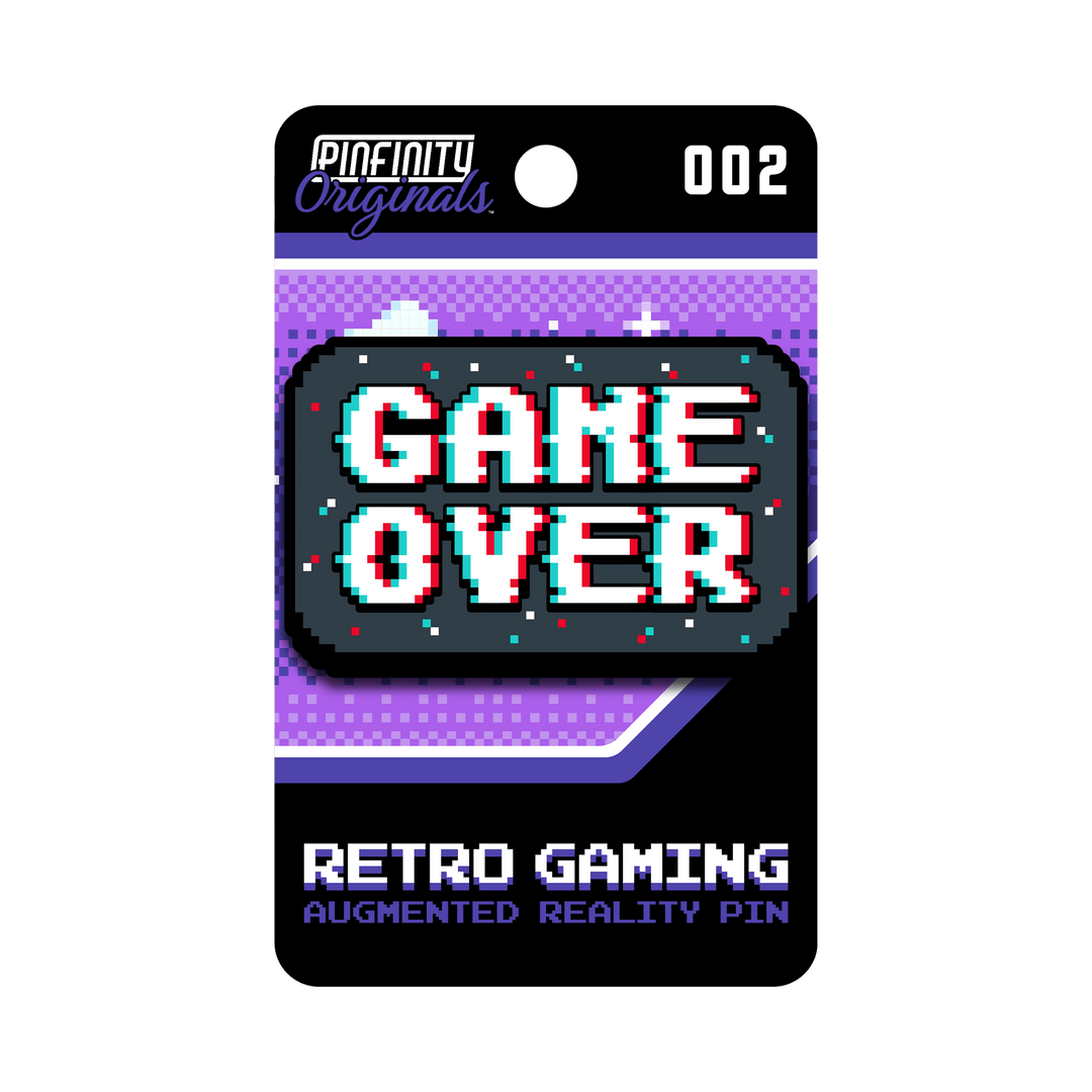 Retro Gaming - Game Over - Pinfinity - Augmented Reality Collectible Pins