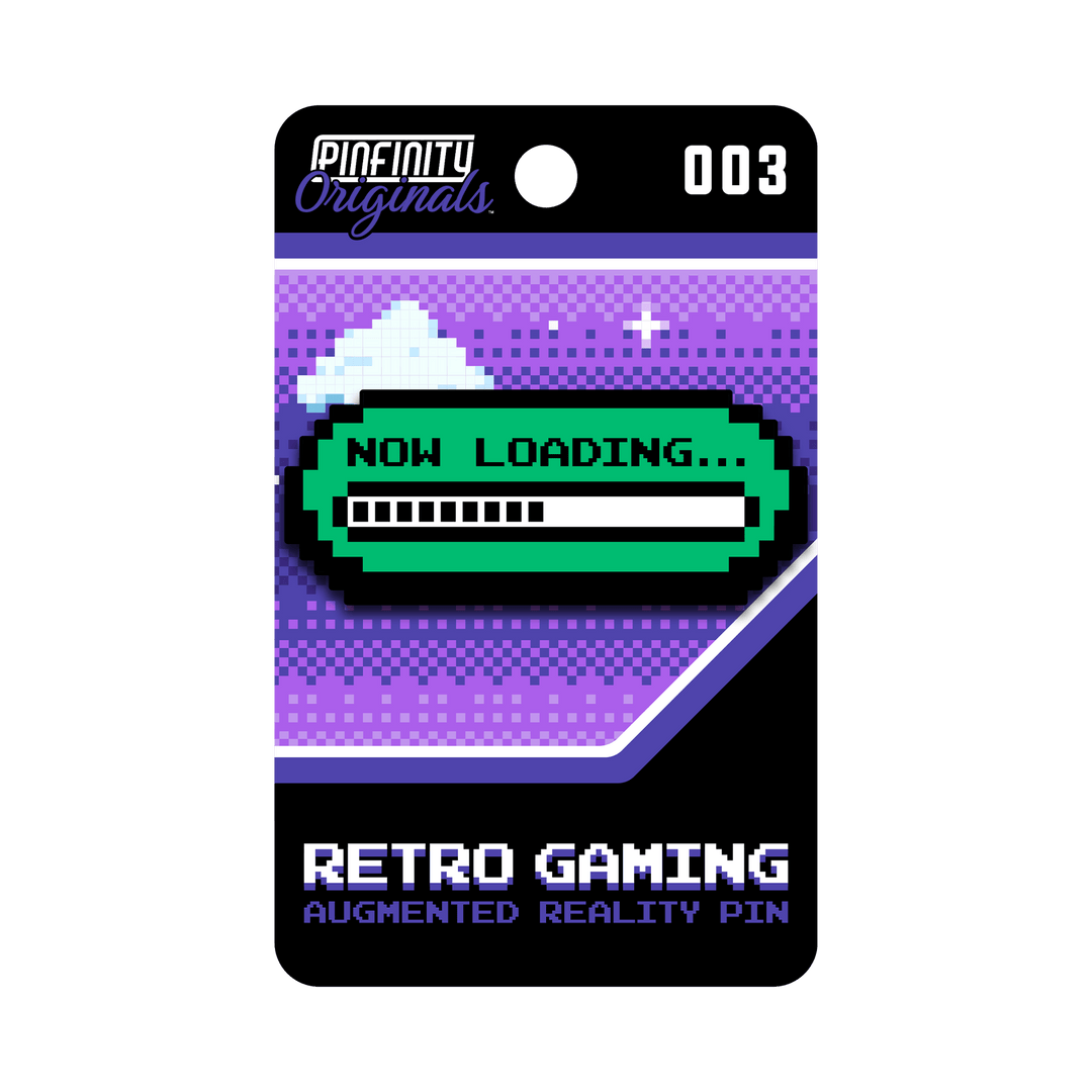 Retro Gaming - Now Loading - Pinfinity - Augmented Reality Collectible Pins