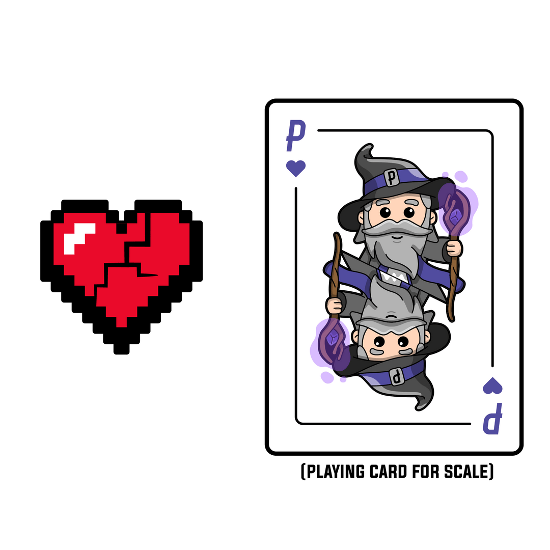 Retro Gaming - Pixel Heart (Broken) - Pinfinity - Augmented Reality Collectible Pins